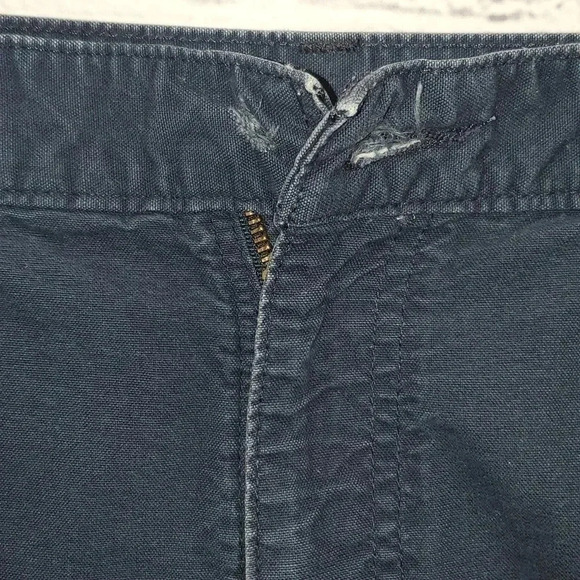 Carhartt Men's Cargo Shorts Size 38 Relaxed Fit Navy Blue Flat Front Canvas - Picture 4 of 9